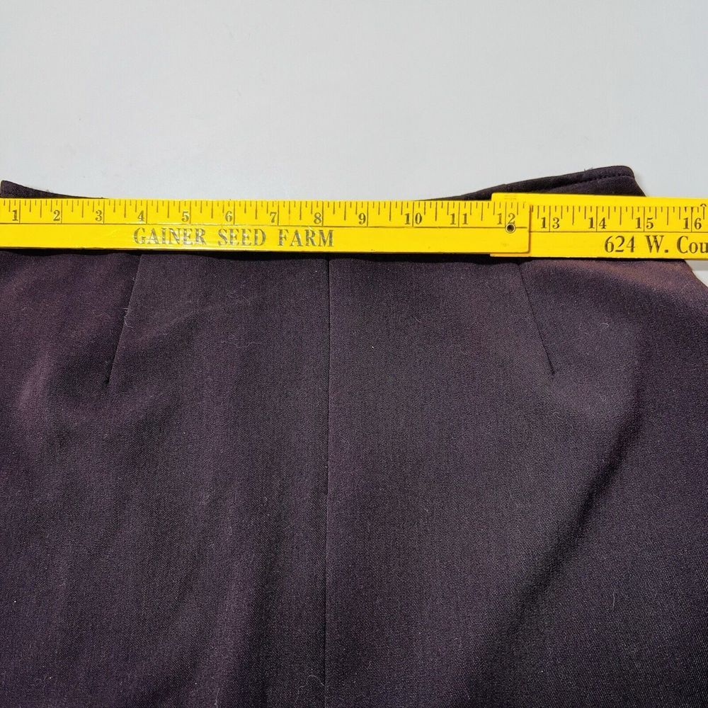 Briggs New York Skirt Pleated Women Sz 8 Vintage Brown‎ Y2K Corporate Goth Mocha - Picture 6 of 6